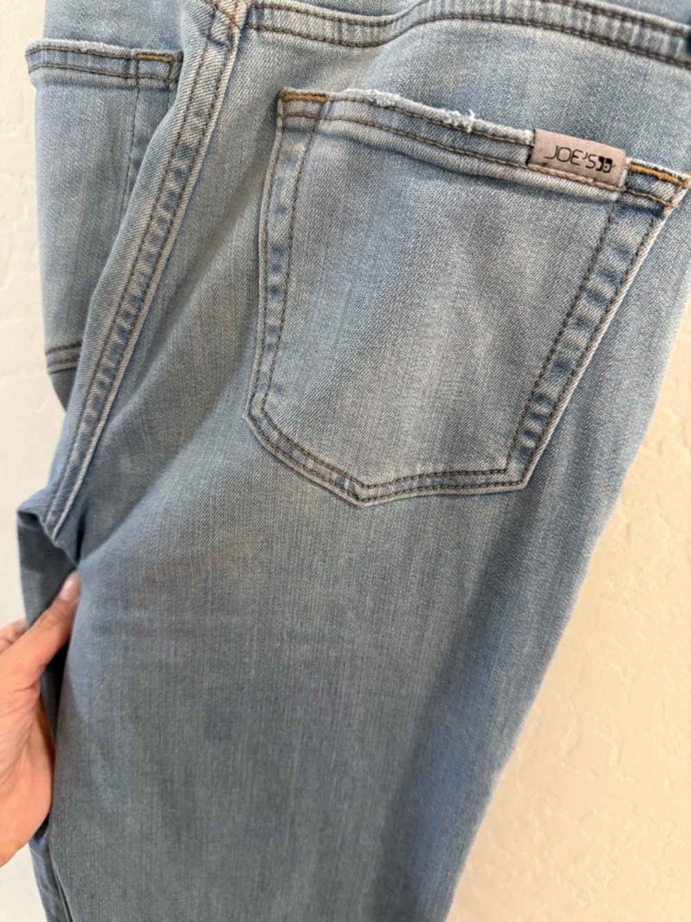Joes Jean Flare Distressed Hem Light Wash High Rise Jeans - Picture 12 of 13